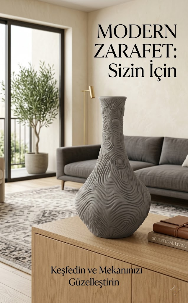 Van Gogh Tarzı Gözyaşı Vazo